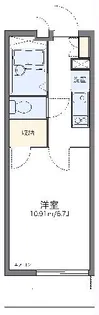 レオパレスアンジェ ブランシュ【1階】の間取り