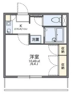 レオパレスカサベルデ【3階】の間取り
