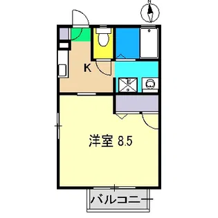 龍馬ハイツ B棟【2階】の間取り