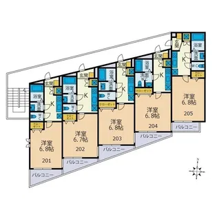 ファーストライフ海老名【2階】の間取り