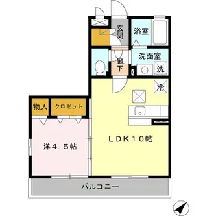 ソフィアジョウエイ【1階】の間取り