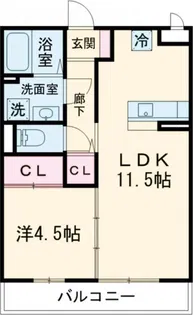 ビアンコ光が丘【1階】の間取り