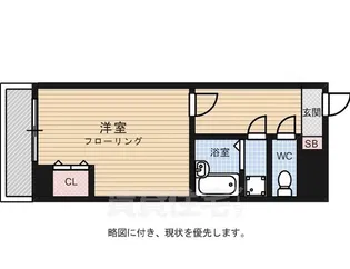 博多ブイビル【9階】の間取り