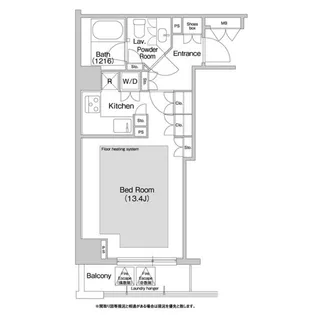 コンフォリア日本橋人形町イースト【3階】の間取り