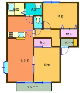 ヴィーブル朝日 A棟【1階】の間取り