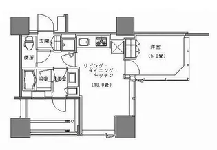 シティタワー池袋ウエストゲート【5階】の間取り