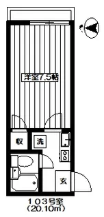 Tフラッツ-2【1階】の間取り
