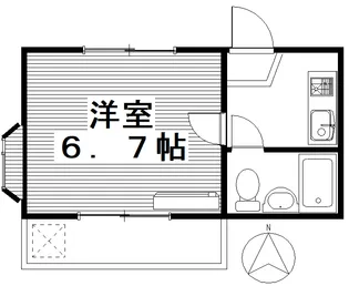 ロイヤルマンション石原【2階】の間取り