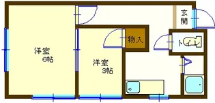 プチマイム【2階】の間取り
