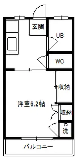 代栄パレスNo.21【2階】の間取り
