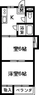 北駅ルーデンス【3階】の間取り