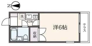 メゾンコスモス【1階】の間取り