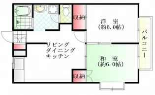エステートピア伊藤A棟【1階】の間取り