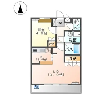 アシューレ【2階】の間取り
