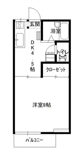 エスティーム藤沢【1階】の間取り
