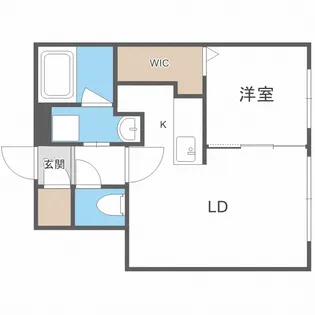 ラピスブラオ発寒【3階】の間取り