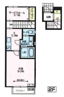 first花巻【2階】の間取り
