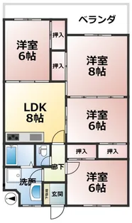 阿爽ビル【2階】の間取り