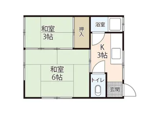 第5川吉荘【2階】の間取り