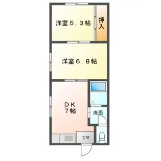 マンリーM【2階】の間取り