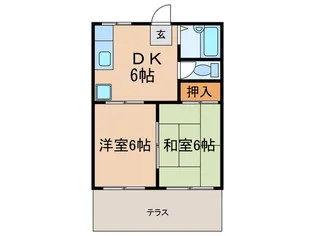 ヴィラ正城 北棟【1階】の間取り