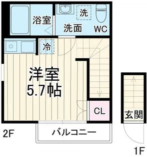 ベレガンス八千代台【2階】の間取り