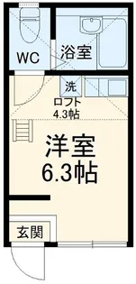 ユナイト根岸グローリーロード【2階】の間取り