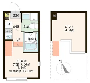AOIパークコート【1階】の間取り