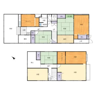 新潟県柏崎市中央町【一戸建】の間取り