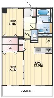 リリーヴィレッジGRACE【5階】の間取り