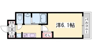 エステムコート神戸元町IIブリーズ【3階】の間取り