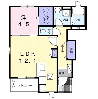 ブロートデピノ【1階】の間取り