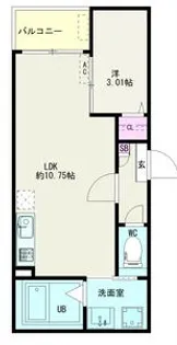 Jack komeiIII【2階】の間取り