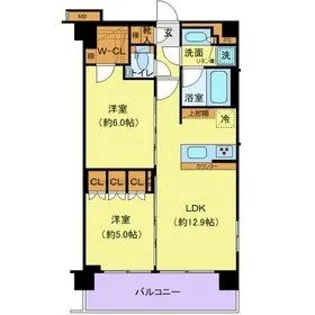 ジェノヴィア赤羽【3階】の間取り