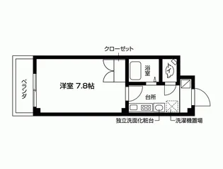 サンフローロ忍ヶ丘【1階】の間取り