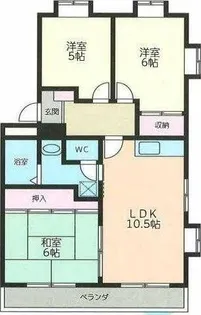 サンライズ湘南【1階】の間取り