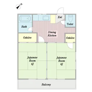 新井ハイツ【2階】の間取り