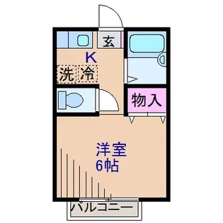 ジュネスアーバン【1階】の間取り