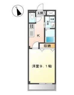 シャイン・ヴェルジェ【1階】の間取り