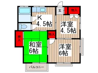 堀川コーポ【1階】の間取り