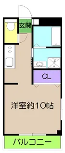 高知県高知市中秦泉寺【アパート】の間取り