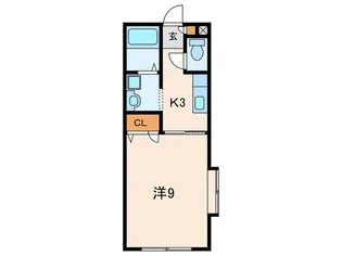 等々力コ-ト【1階】の間取り