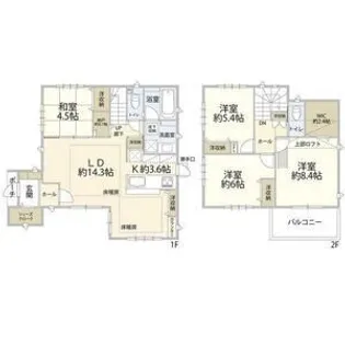 神奈川県藤沢市辻堂元町6【一戸建】の間取り