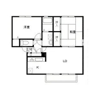 リーベンハイツ A棟【2階】の間取り