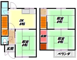 大阪府守口市金田町3【一戸建】の間取り