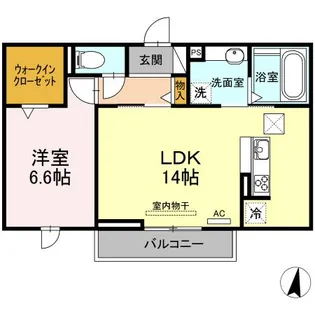 愛知県蒲郡市三谷町東5【アパート】の間取り