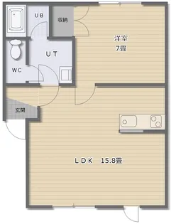ルーエンハイム【1階】の間取り