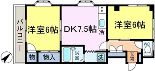 フローラルビュー【2階】の間取り