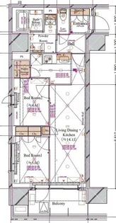 東京都台東区駒形1【マンション】の間取り