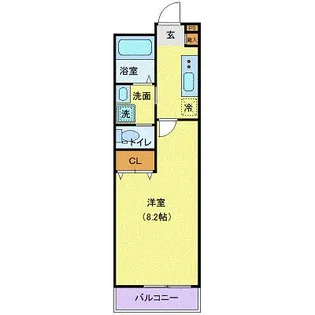 アリュール愛宕橋【2階】の間取り